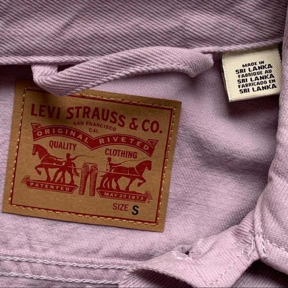 NEW Levi's Jean Trucker Lavender Ombre Jacket - Picture 11 of 14